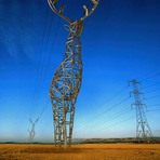 Design - Extraordinárias torres de alta tensão em forma de veado Design - Extraordinárias torres de alta tensão em forma de veado