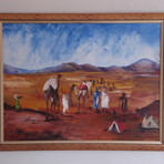Pintura - Quadro Travessia do Deserto Pintura - Quadro Travessia do Deserto